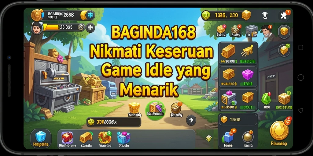 Tampilan gameplay menarik dari BAGINDA168 saat sedang bermain Idle.