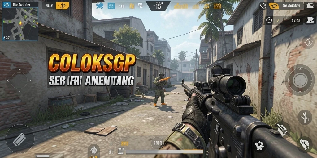 Tampilan gameplay seru COLOKSGP dengan aksi tembak-menembak yang mendebarkan.