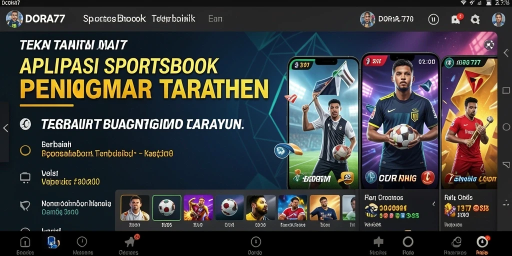 Tampilan screenshot DORA77 menampilkan fitur taruhan olahraga yang menarik.