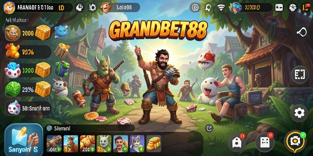 Tampilan gameplay seru dari GRANDBET88 yang menyenangkan.