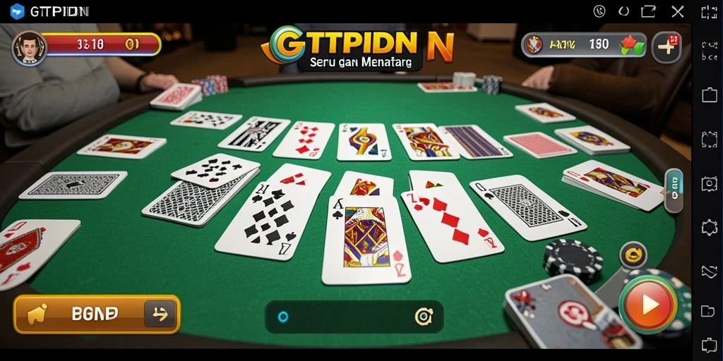Screenshot GTPIDN menampilkan gameplay seru permainan Gaple.