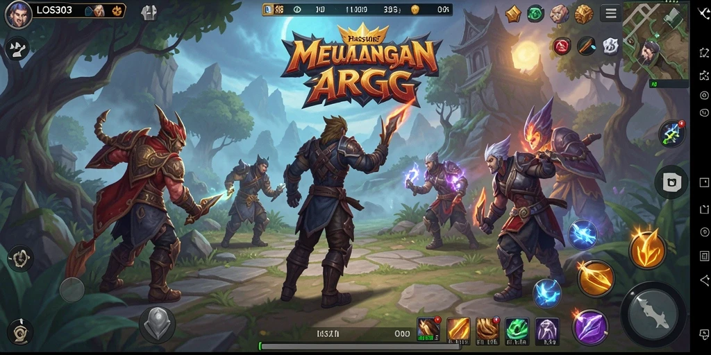 Tampilan gameplay mendebarkan di dunia ARPG LOS303.