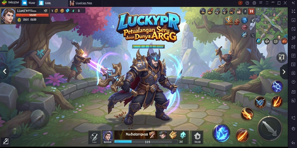 Tampilan gameplay LUCKYRP yang menegangkan dan penuh aksi.