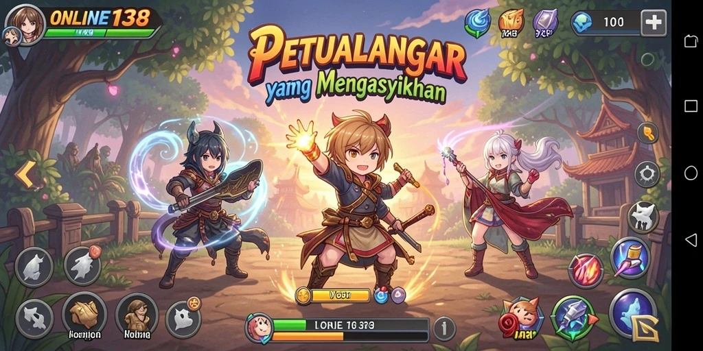 Gameplay seru dengan karakter Anime favorit.