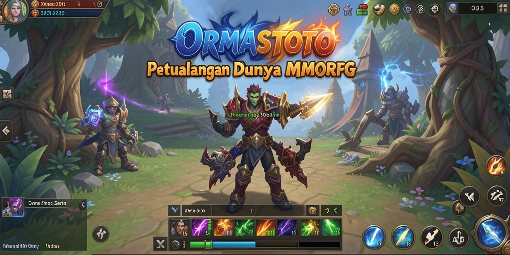 Tampilan gameplay menarik dalam dunia MMORPG ORMASTOTO.