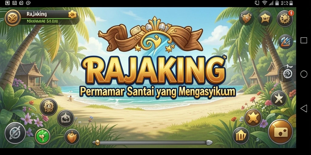 Tampilan gameplay menarik dari RAJAKING yang mengasyikkan.