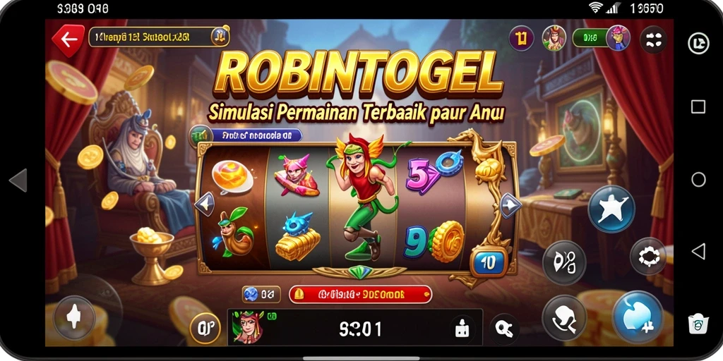 Tampilan gameplay ROBINTOGEL yang menarik dan interaktif.